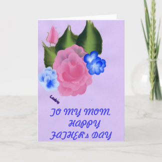 Carte À MA fête des pères   HEUREUSE de MAMAN