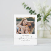 Carte À Ma Fille Fleur Le Jour De Mariage Mignonne (Debout devant)