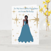 Carte "À ma fille incroyable à l'anniversaire" (Fleur jaune)