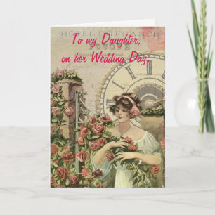 Carte À ma fille, le jour de son mariage.