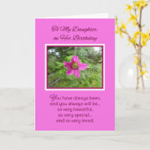 Carte À ma fille pour son anniversaire (Fleur jaune)