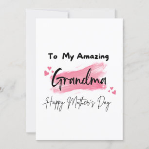 Carte À ma grand-mère incroyable Bonne fête des mères