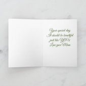 CARTE **À MA MAMAN MAGNIFIQUE** POUR VOTRE ANNIVERSAIRE (Intérieur)