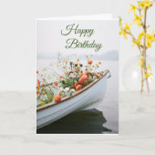 CARTE **À MA MAMAN MAGNIFIQUE** POUR VOTRE ANNIVERSAIRE (Fleur jaune)