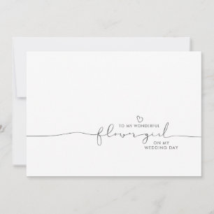 Carte À ma Mariage Fleur Matin mignon message