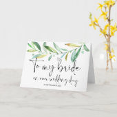 Carte À Ma Mariée De Groom Se Marier Notre Mariage (Fleur jaune)