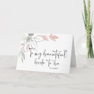 Carte À ma mariée et à ma chambre le jour du mariage Se