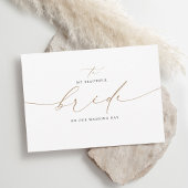 Carte À Ma Mariée Le Jour De Mariage Élégant