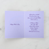 Carte À ma mère avec amour (Intérieur)