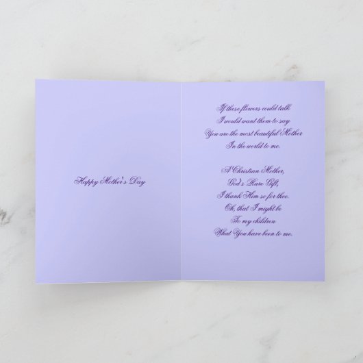 Carte À ma mère avec amour (Intérieur)