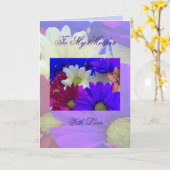 Carte À ma mère avec amour (Fleur jaune)