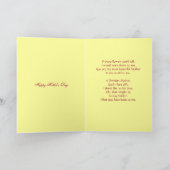 Carte À ma mère avec amour (Intérieur)