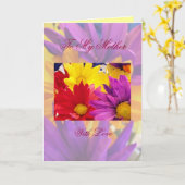 Carte À ma mère avec amour (Fleur jaune)