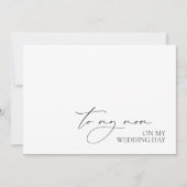 Carte "À ma mère le jour du mariage" Message du Mariage  (Devant)