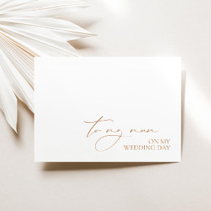 Carte "À ma mère le jour du mariage" Message du Mariage