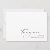 Carte "À ma mère le jour du mariage" Message du Mariage  (Devant)