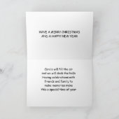 CARTE **À MA NIECE** À **NOËL** (Intérieur)