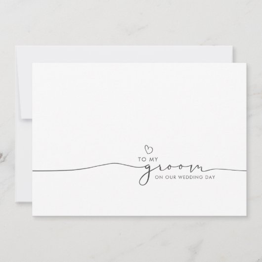 Carte À Ma Salle Le Jour Du Mariage Mignonne Message (Devant)