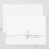 Carte À Ma Salle Le Jour Du Mariage Mignonne Message (Devant / Derrière)