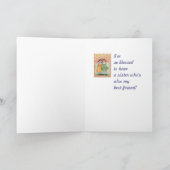 Carte À ma soeur (Intérieur)