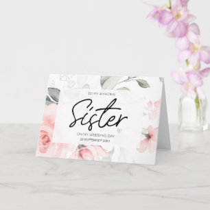 Carte À Ma Soeur Mariage Merci De Brides Groom