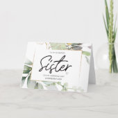 Carte À Ma Soeur Mariage Merci De Brides Groom (Devant)