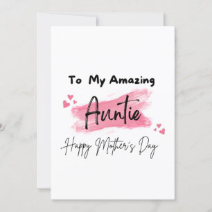 Carte À ma tante incroyable Bonne fête des mères