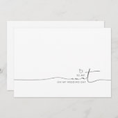 Carte À ma tante Mariage Matin mignon Message (Devant / Derrière)