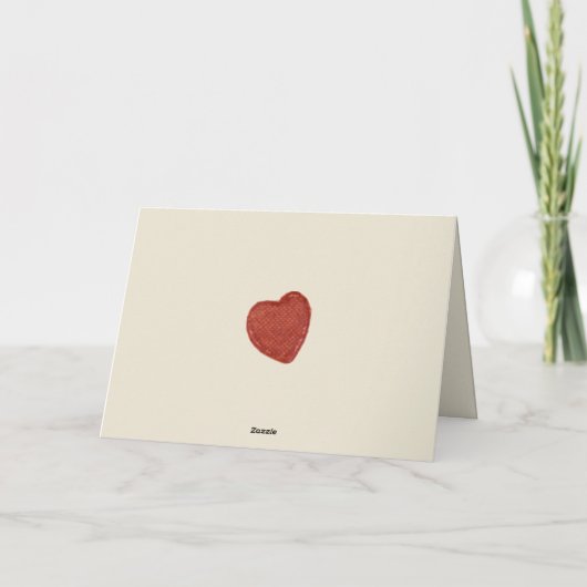 Carte À ma Valentine (Dos)