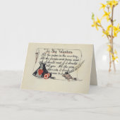 Carte À ma Valentine (Fleur jaune)