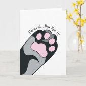 Carte à mât pour chat d'adieu (Fleur jaune)