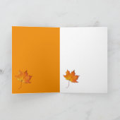 Carte à Merci 2 feuille d'érable (Intérieur)