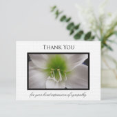 Carte à Merci en Sympathy - Amaryllis (Debout devant)