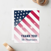 Carte à Merci plat Patriotique Family (Devant/Arrière en situation)