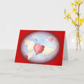 Carte *À mes amis avec amour* (Fleur jaune)