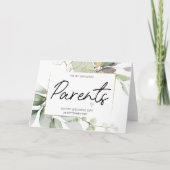 Carte À Mes Parents Mariage Merci Pour Mariées Maman Pap (Devant)