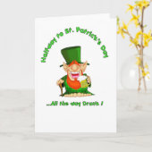 Carte À mi-chemin de la St Patrick's Day (Fleur jaune)