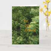 Carte À mon ami (Fleur jaune)