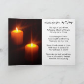 Carte À Mon Ami - Citrouille Chandelle couleur simple (Intérieur)