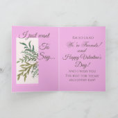 Carte "À mon ami le jour de la Saint-Valentin !" Valenti (Intérieur)