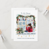 Carte À mon ami Noël (Devant/Arrière en situation)