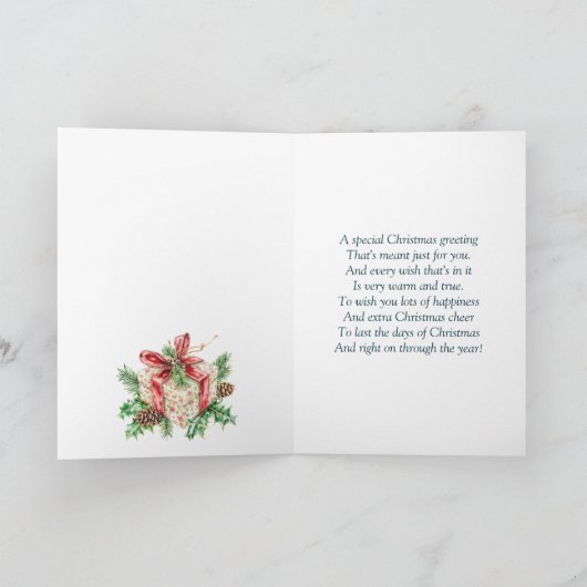 Carte À mon ami Noël (Intérieur)