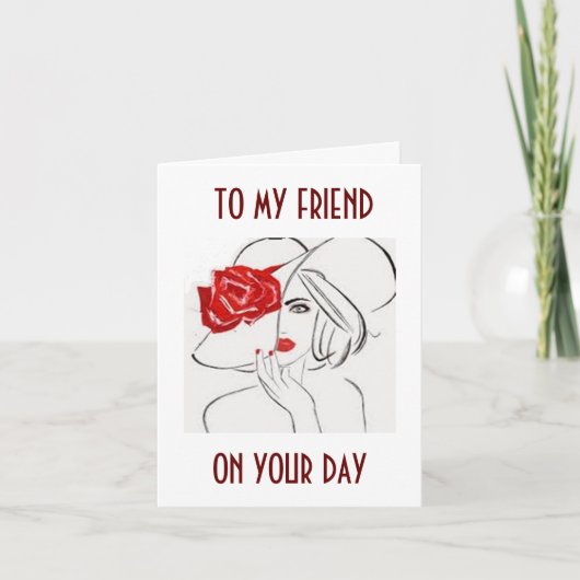 CARTE À MON AMI-RELAX, PAMPER-VOUS À L'ANNIVERSAIRE (Devant)