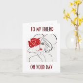 CARTE À MON AMI-RELAX, PAMPER-VOUS À L'ANNIVERSAIRE (Fleur jaune)