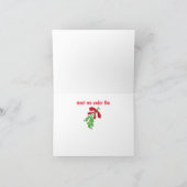 CARTE À MON "AMOUR" RENCONTREZ-MOI SOUS LA MISTLETOE (Intérieur)