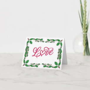CARTE À MON "AMOUR" RENDEZ-VOUS SOUS LE GUI