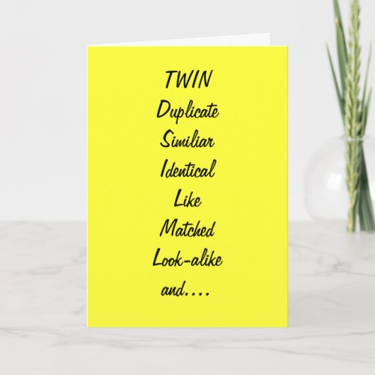 CARTE À MON ANNIVERSAIRE VIVANT/MEILLEUR AMI (Devant)