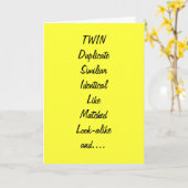 CARTE À MON ANNIVERSAIRE VIVANT/MEILLEUR AMI (Fleur jaune)