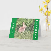 CARTE À MON BUNNY DE MIEL* JEUX *ANNIVERSAIRE* (Fleur jaune)