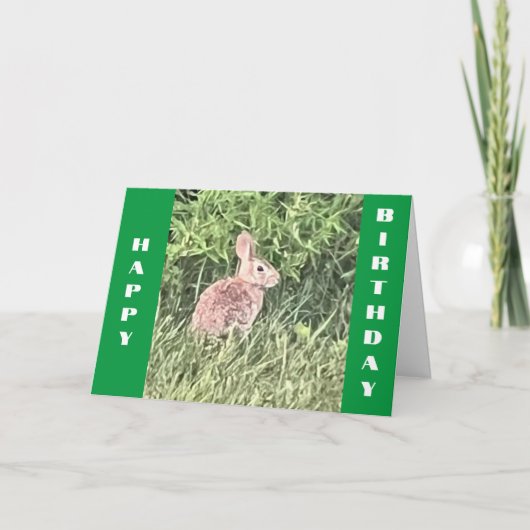 CARTE À MON BUNNY DE MIEL* JEUX *ANNIVERSAIRE* (Devant)